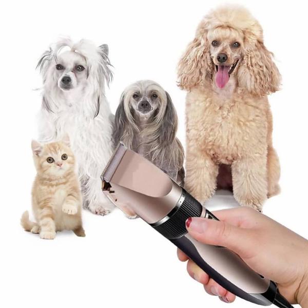 Imagem de Máquina De Tosa Para Pets Corta Pelo Sem Fio Cachorros Gatos e Coelhos