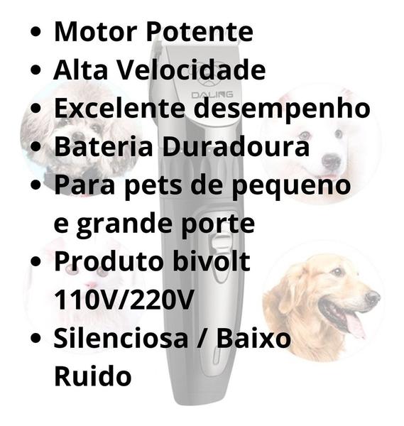 Imagem de Máquina De Tosa Profissional P/ Pets Caes Gatos Cachorro