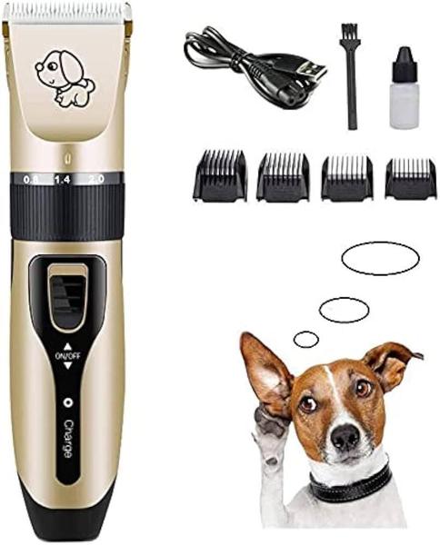 Imagem de Máquina de Tosa Profissional para Pets  Kit Completo