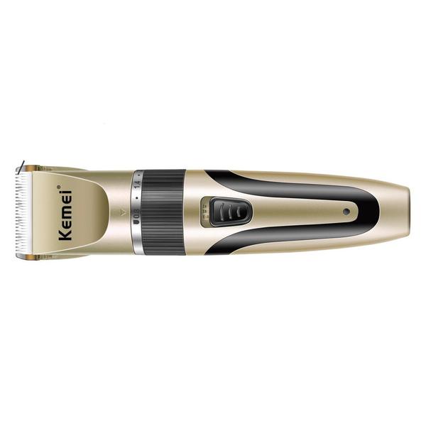 Imagem de Maquina de tosa s fio profissional pets clipper kemei km-1053 - rose