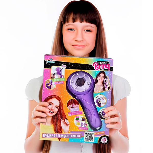 Imagem de Máquina de Trançar Cabelo Brinquedo Infantil Polibrinq