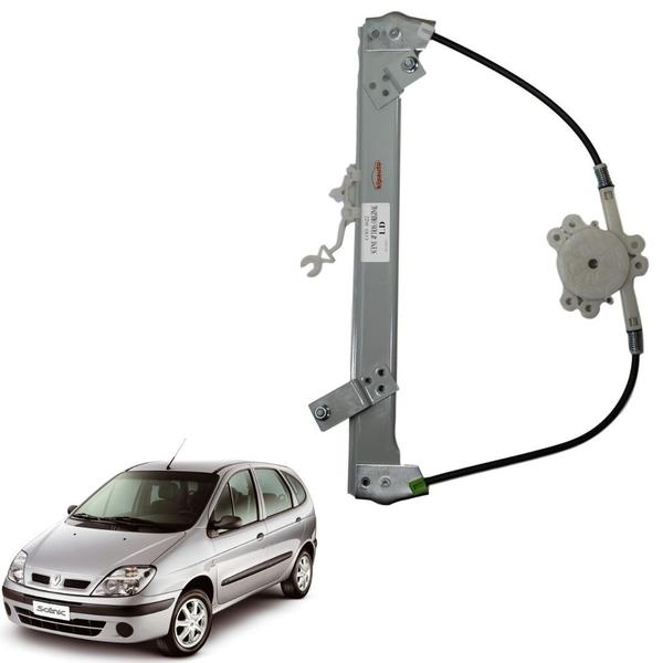 Imagem de Máquina de Vidro Elétrico Renault SCENIC para Motor Original Lado:Traseiro Direito