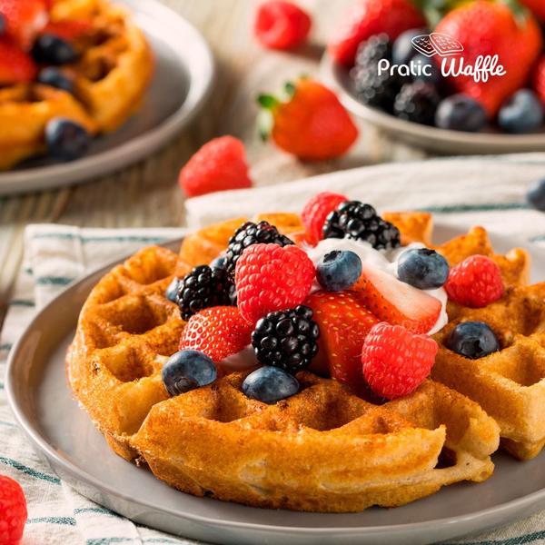 Máquina de Waffle antiaderente 1200W Grill Pratic Waffle - GW-01 - Mondial Imagem de Máquina de Waffle antiaderente 1200W Grill Pratic Waffle - GW-01 - Mondial