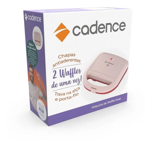 Imagem de Maquina De Waffle Cadence Maker Rosa 220V