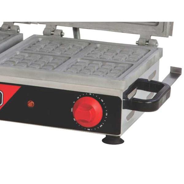 Máquina de Waffle Elétrica Croydon Quadrada Dupla MWQD Imagem de Máquina de Waffle Elétrica Croydon Quadrada Dupla MWQD