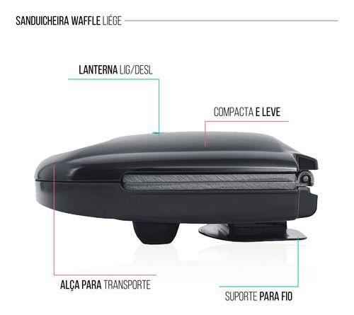 Imagem de Máquina de Waffle Elétrica Forma de Waffles Panela de Waffle Wafleira Panquequeira 110V 750W