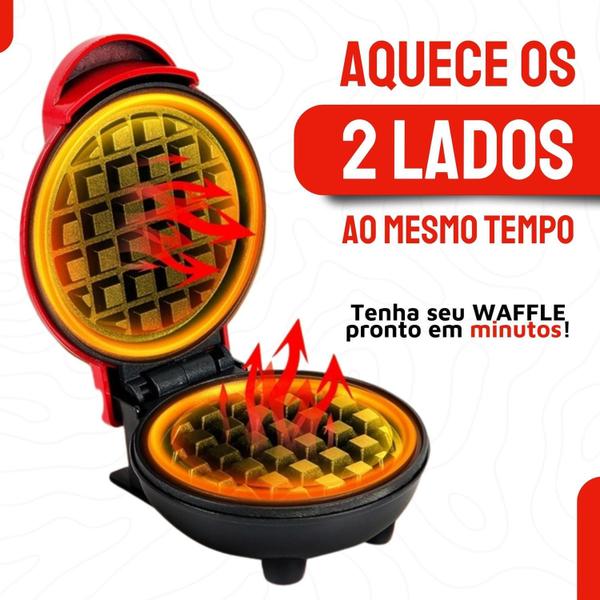 Imagem de Máquina de Waffle Grill Elétrica Pratic Antiaderente 110V.