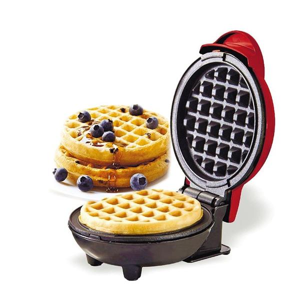 Imagem de Máquina de Waffle Mini Elétrica Multifuncional Antiaderente para Café da Manhã  Atributos