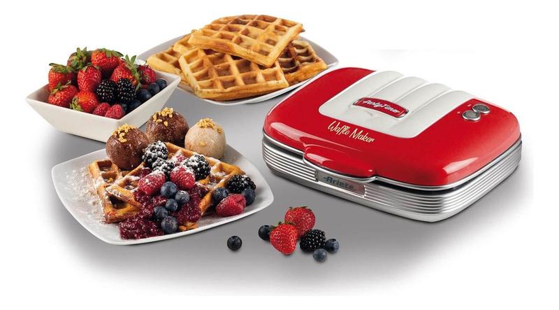 Maquina de Waffle Retrô Vermelha Ariete 1973 Party Time, 700 W, Placas Antiaderentes Imagem de Maquina de Waffle Retrô Vermelha Ariete 1973 Party Time, 700 W, Placas Antiaderentes