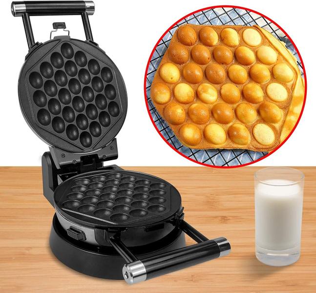 Imagem de Máquina de waffles 3 em 1 Health and Home, fabricante de omeletes, máquina de waffle de ovo, 3 assadeiras antiaderentes removíveis, máquina de waffles belga giratória 360 atualizada