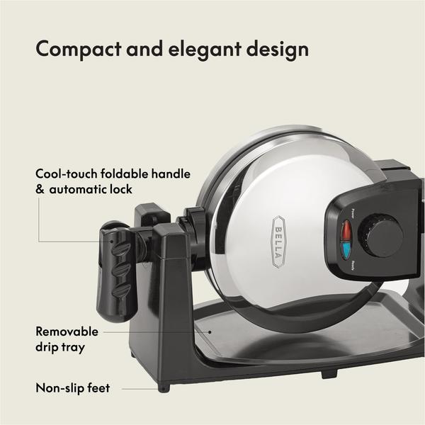 Imagem de Máquina de Waffles Antiaderente com Controle de Douramento e Aço Inox