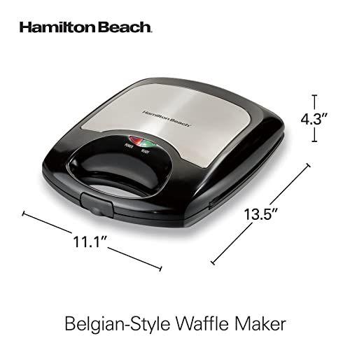 Imagem de Máquina de Waffles Antiaderente com Luzes indicadoras e Design Compacto - Preto