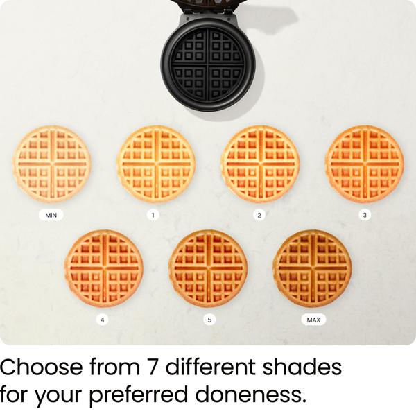 Imagem de Máquina de waffles Chefman Anti-Overflow em aço inoxidável 700W