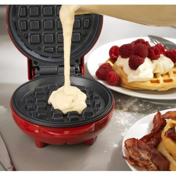 Imagem de Máquina De Waffles Elétrica Profissional Antiaderente Mini Panqueca 110v