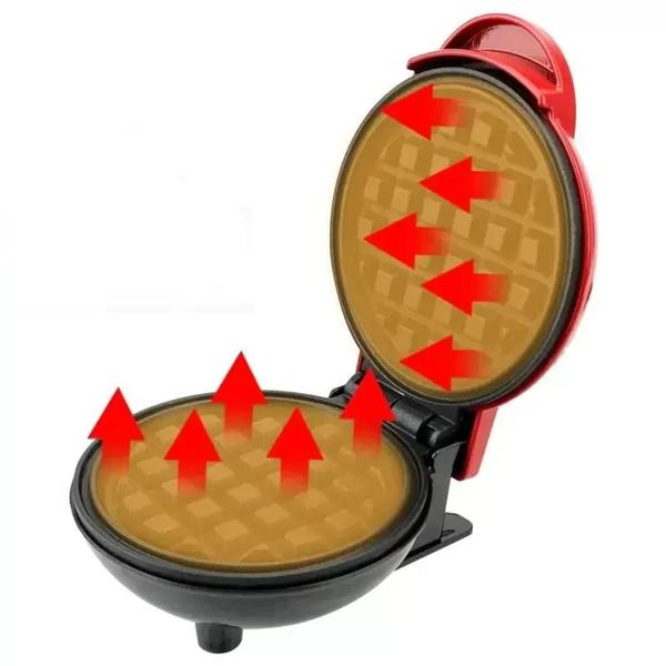 Máquina De Waffles Portátil Elétrica Automática 110v - QG DOS PRODUTOS Imagem de Máquina De Waffles Portátil Elétrica Automática 110v - QG DOS PRODUTOS