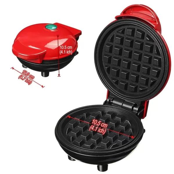 Máquina De Waffles Portátil Elétrica Automática 110v - QG DOS PRODUTOS Imagem de Máquina De Waffles Portátil Elétrica Automática 110v - QG DOS PRODUTOS