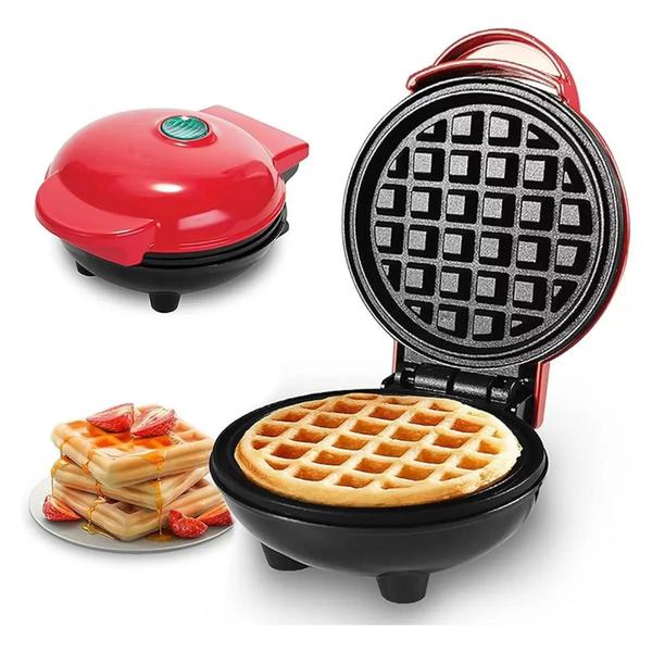 Máquina De Waffles Portátil Elétrica Automática 110v - QG DOS PRODUTOS Imagem de Máquina De Waffles Portátil Elétrica Automática 110v - QG DOS PRODUTOS
