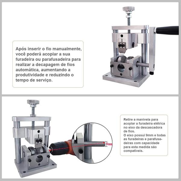 Imagem de Máquina Descascadora De Fios E Cabos 2 A 20mm Cobre Alumínio