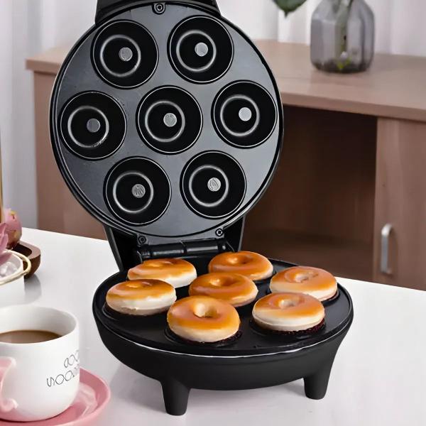 Imagem de Maquina Donuts Mini Rosquinhas Preta 7 Furos 110v