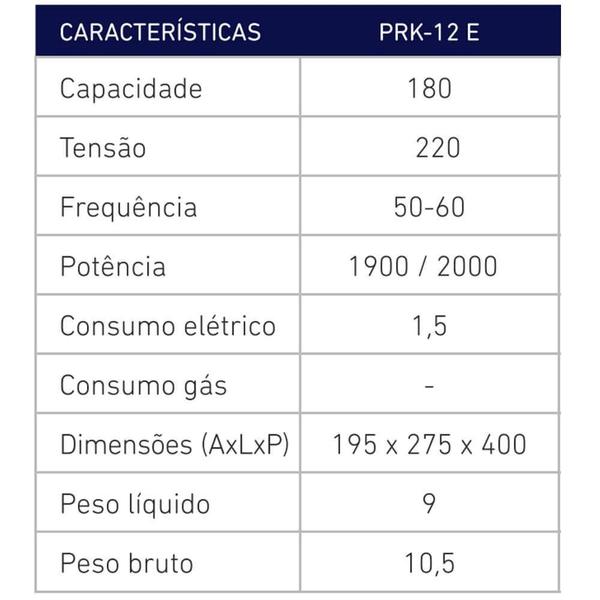 Imagem de Máquina Elétrica de Crepe Suiço Palito Progás PRK-12 Style 12 Cavidades 220V P30402