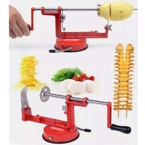 Imagem de Maquina Fatiador Batata Spiral Potato Slicer Batata Frita