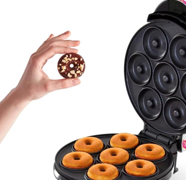Maquina Fazer Rosquinhas Antiaderente Com 7 Unidades 110v - Orvica Imagem de Maquina Fazer Rosquinhas Antiaderente Com 7 Unidades 110v