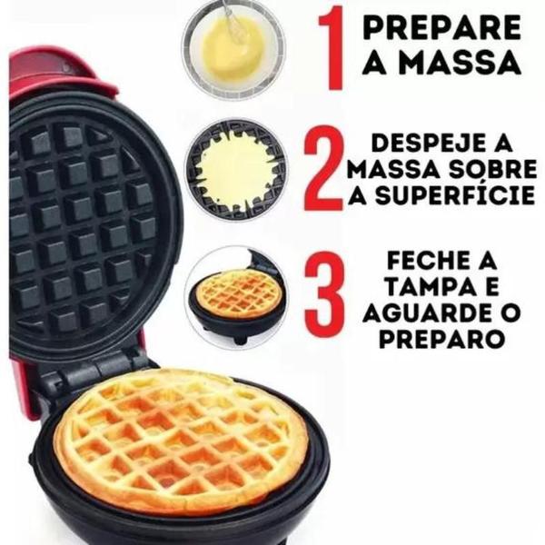 Imagem de Máquina Fer Waffle Doces Rosquinhas Café Da Manhã