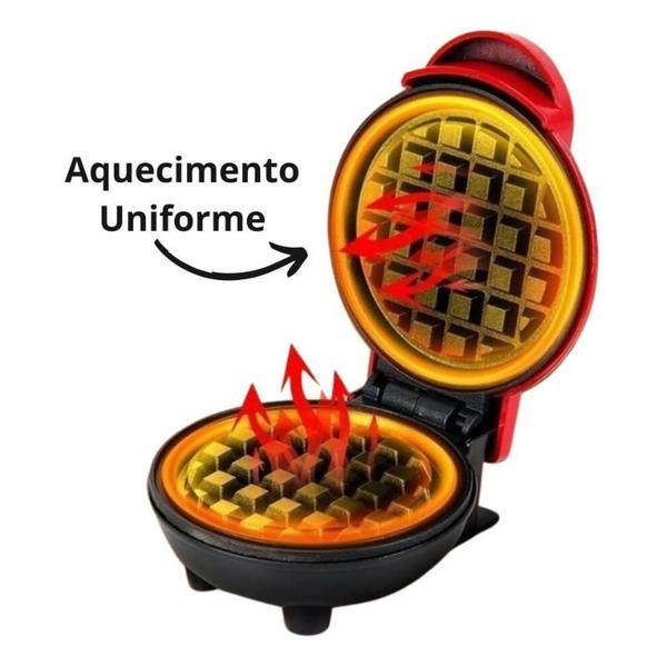 Imagem de Máquina Fer Waffle Doces Rosquinhas Café Da Manhã