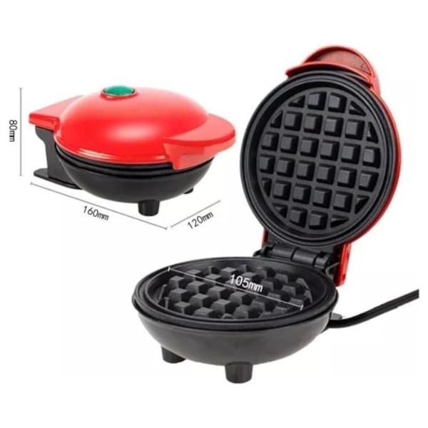 Imagem de Máquina Fer Waffle Grill Panqueca Elétrica Prática Cor