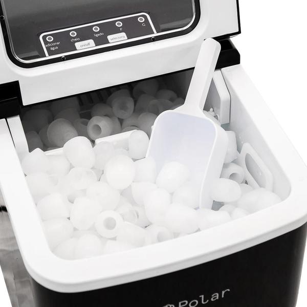Máquina Gelo Polar Ice Maker Preto 15Kg 127V - Polar Equipamentos Imagem de Máquina Gelo Polar Ice Maker Preto 15Kg 127V