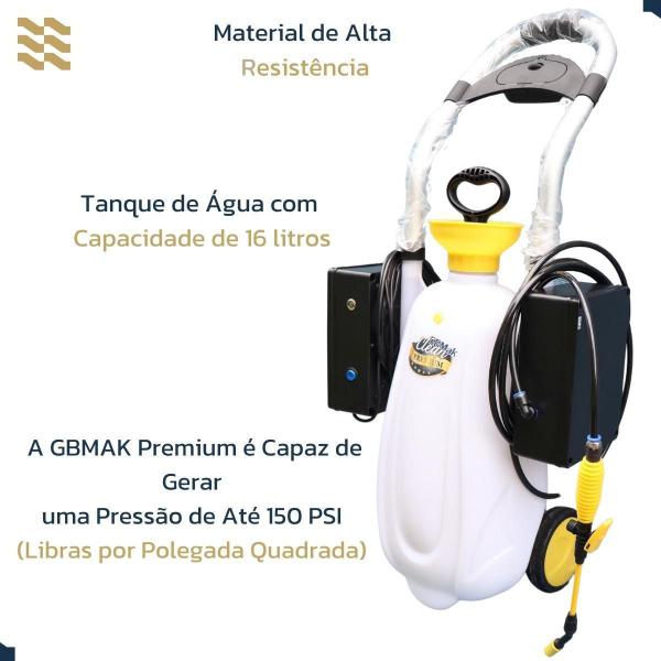 Imagem de Máquina Limpeza Gbmak Premium 16L 150Psi Bivolt