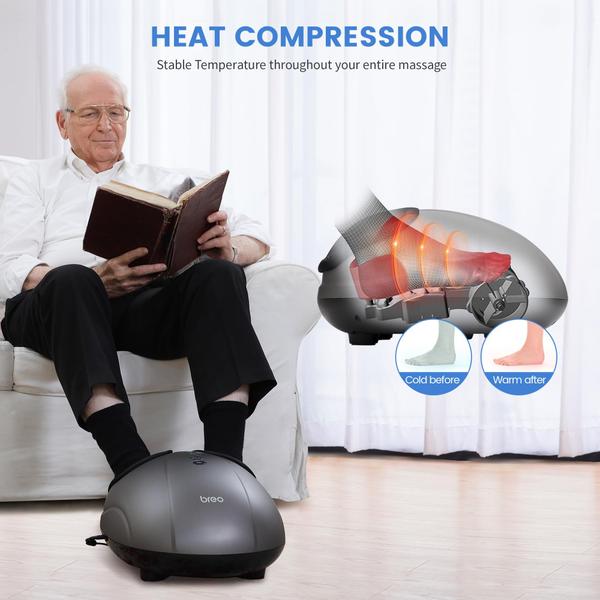 Imagem de Máquina massageadora de pés Breo Shiatsu Deep Tissue com calor