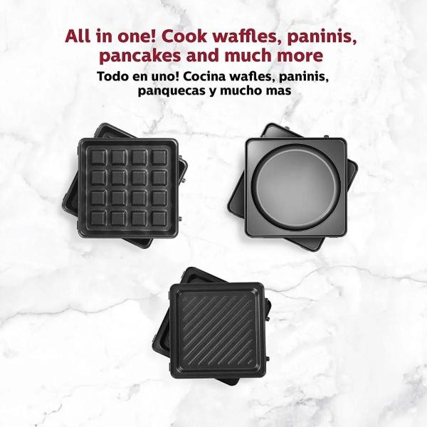 Imagem de Maquina Multigrill 3 In 1 Waffle Grill E Sanduicheira 127 V