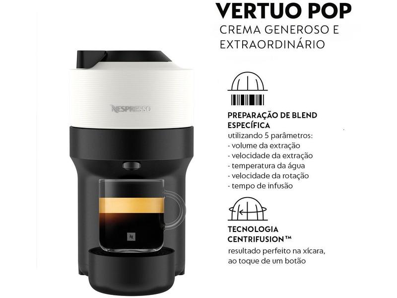 Máquina para Café Vertuo Pop 127V Nespresso Branca - Cafeteira
