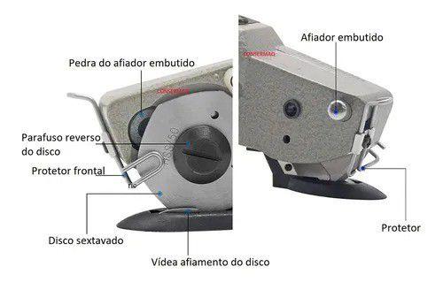 Imagem de Máquina para Cortar Tecidos Bananinha - Disco Hexagonal de 2 polegadas 60 Watts SSH-WD1