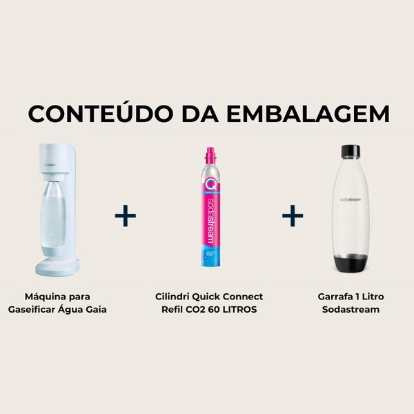 Imagem de Máquina Para Fazer Água Com Gás Gaseificar Gaia sodastream