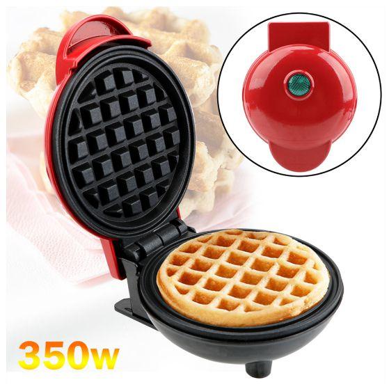 Imagem de Máquina Para Fazer Waffle Portátil Antiaderende 110v 350w lanche elétrico