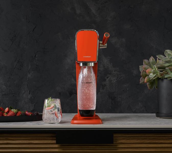 Imagem de Máquina para Gaseificar Água RED ART Sodastream Vermelho