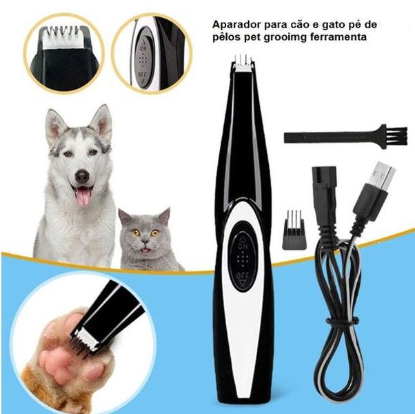 Imagem de Máquina tosa PET recarregável USB para áreas pequenas do seu animal