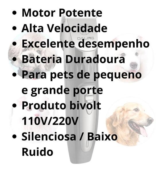 Imagem de Máquina Tosar Pet Recarregável - VALECOM