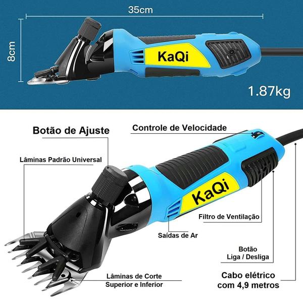 Imagem de Máquina Tosar Tosquiadeira 550 Watts Ovino Ovelha Carneiro