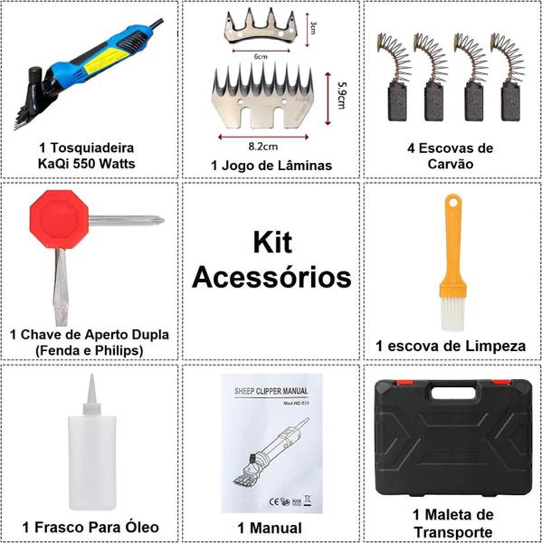 Imagem de Máquina Tosar Tosquiadeira 550 Watts Ovino Ovelha Carneiro