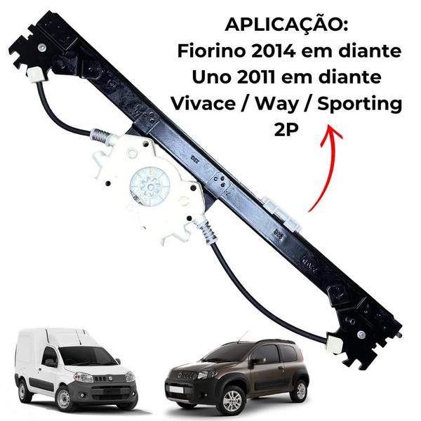 Imagem de Máquina Vidro Elétrica Diant Dir Fiorino Uno Vivace Economy