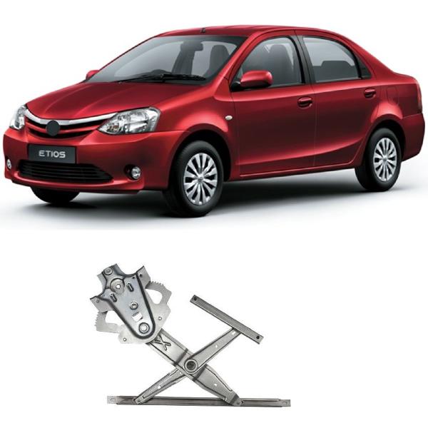 Imagem de Maquina vidro eletrico LE Etios 2012 Em diante porta dianteira fixacao mabuchi sem motor 698020D160