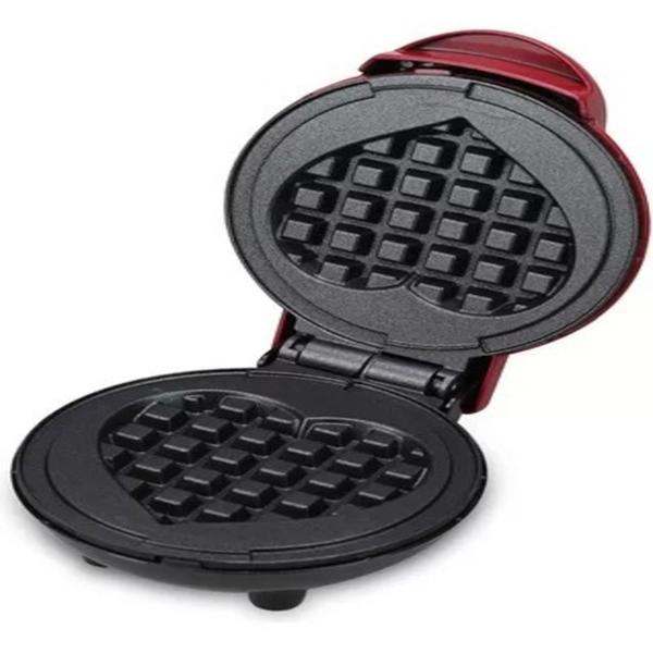 Máquina Waffle Coração Mini Elétrica Profissional Antiaderente 110v Cor Preto - LOJA DIGITAL MARCO FERRARI ENVIO Imagem de Máquina Waffle Coração Mini Elétrica Profissional Antiaderente 110v Cor Preto