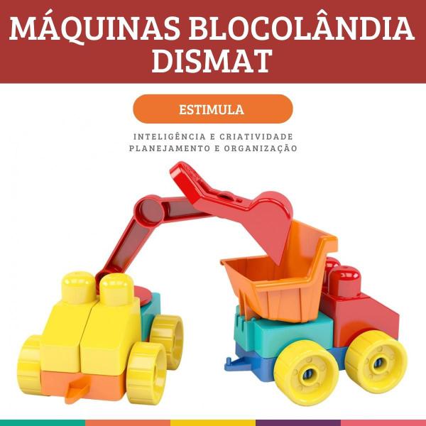 Imagem de Máquinas da Blocolândia 17 peças Estimula Raciocínio Dismat