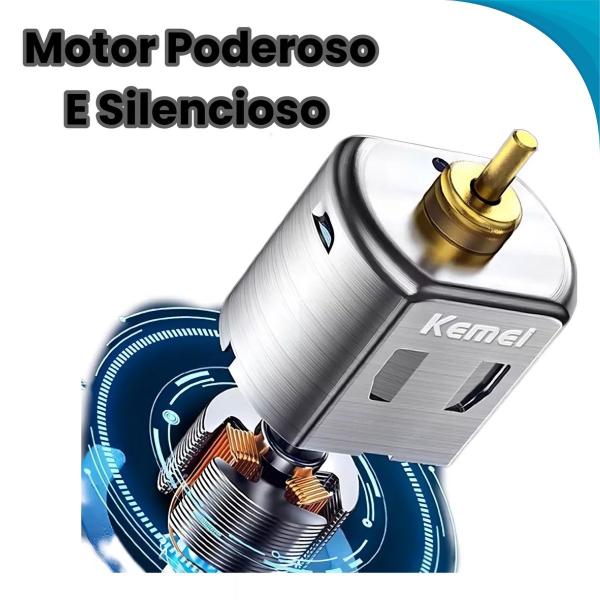 Imagem de Maquininha Kemei KM-2299 Profissional para Aparar Pelos de Pet USB Bivolt Entrega Rápida