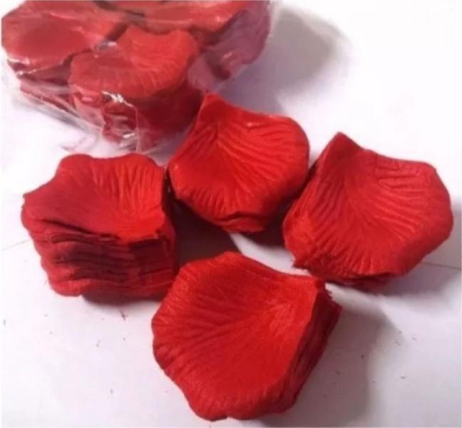 Imagem de Maravilhosa 100 Pétalas De Rosas Flor Artificial - Vermelha