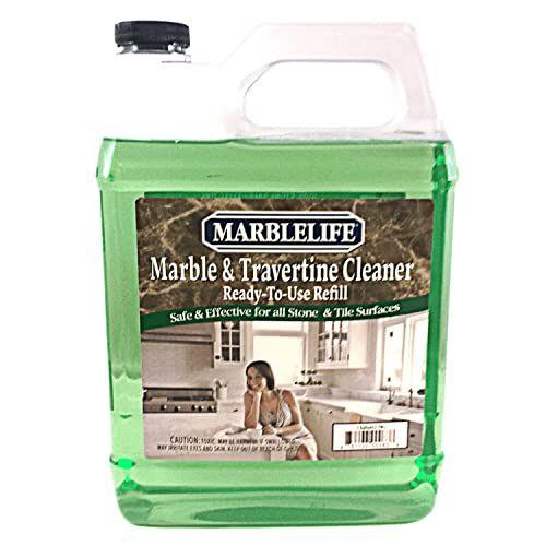 Imagem de Marblelife InterCare Mármore e Travertino Cleaner, Natural Stone & Terrazzo Liquid Cleaner, Shower & Tile Surface Care, Floor, Walls & Countertop Cleaner and Degreaser, Refill Gallon