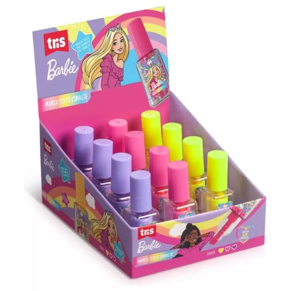 Imagem de Marca Texto Barbie Em Formato De Esmalte Neon Não Borra Tris